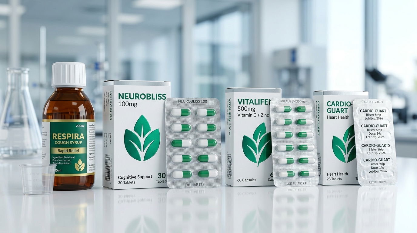 100+ commercial formulations ready for immediate dispatch.